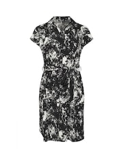 Yours Curve Black Leopard Print Dress - Image 5 of 5