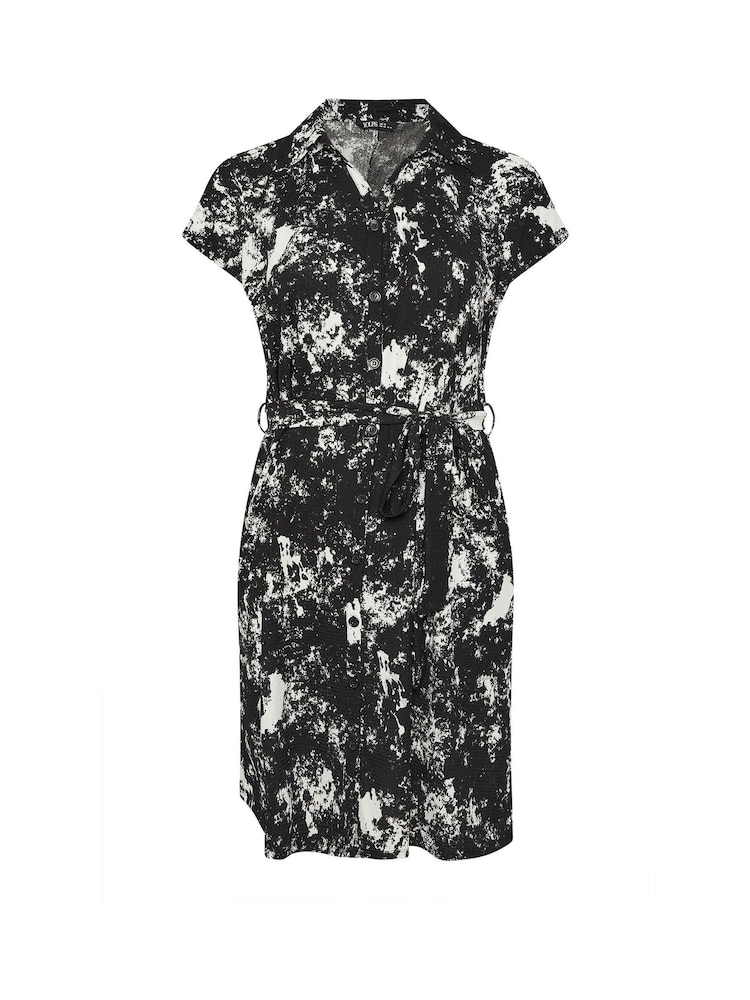 Yours Curve Black Leopard Print Dress - Image 5 of 5