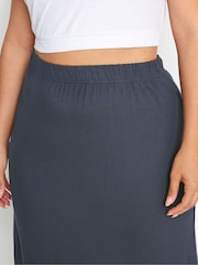 Yours Curve Grey Midaxi Tube Skirt - Image 4 of 5