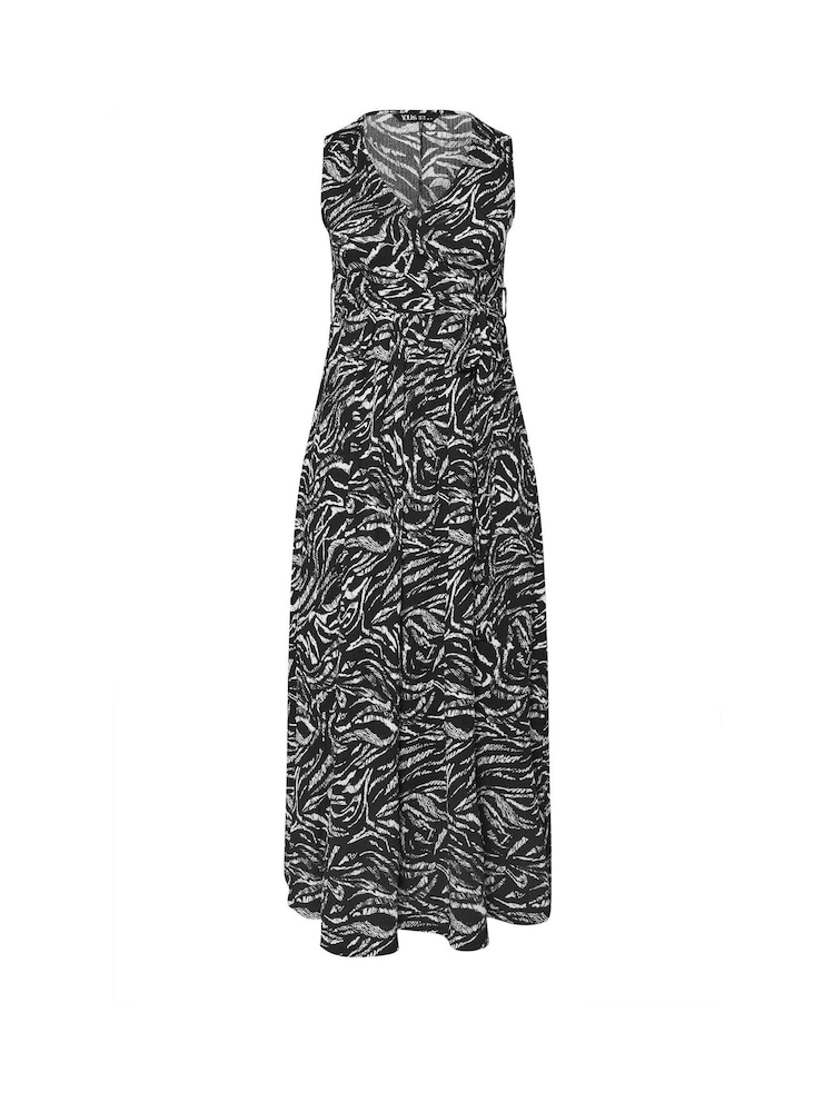 Yours Curve Black Abstract Print Dress - Image 5 of 5