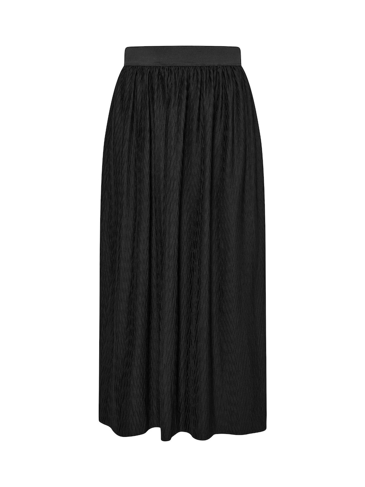 Yours Curve Black Pleated Skirt - Image 6 of 6 Yours Curve Black Pleated Skirt - Image 6 of 6