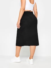 Yours Curve Black Midaxi Tube Skirt - Image 3 of 5