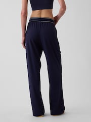 Gap Navy Fit Pleated Easy Logo Trousers - Image 2 of 6