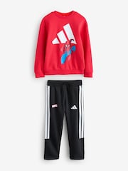 بدلة رياضية بتصميم Spider Man تشكيلة Marvel من adidas - صورة 6 من 9