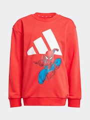 بدلة رياضية بتصميم Spider Man تشكيلة Marvel من adidas - صورة 8 من 9