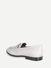 Naturlig - Off The Hook Sienna Loafers i äkta läder med ruched detalj - Bild 3 av 6