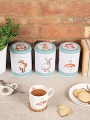 Wrendale Set of 3 Light Blue Storage Tins - Image 1 of 3