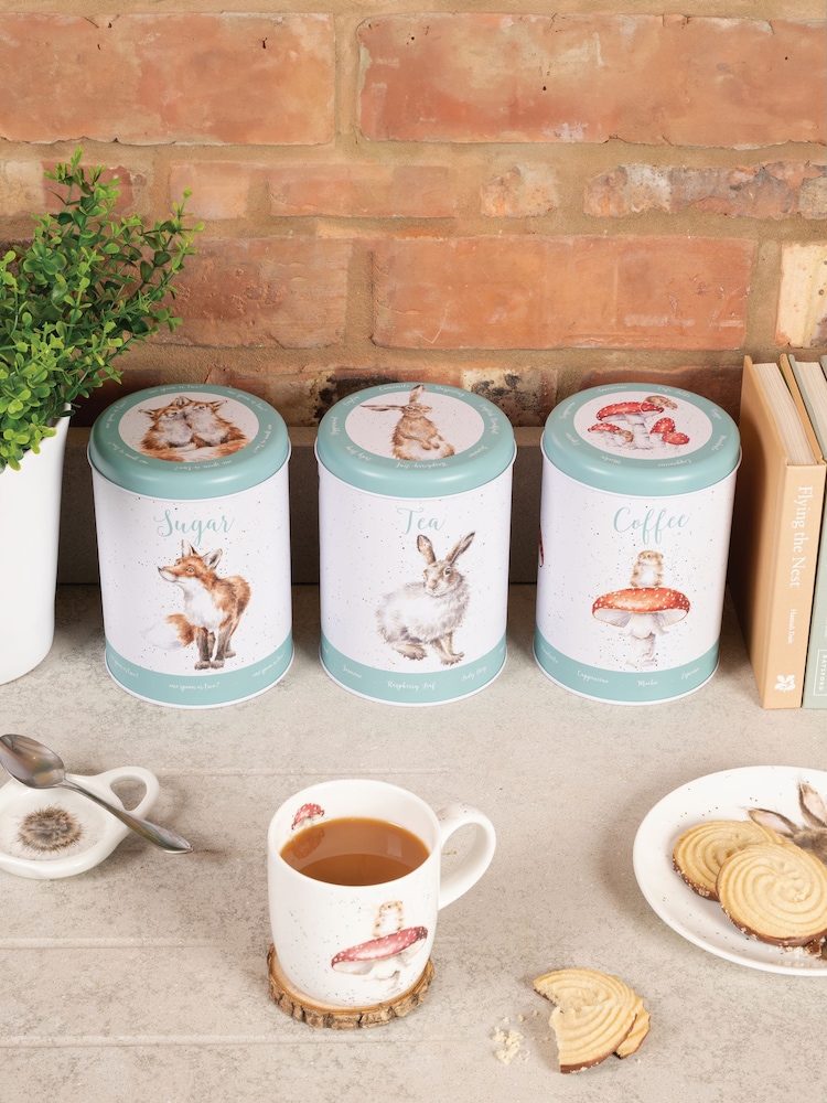 Wrendale Set of 3 Light Blue Storage Tins - Image 1 of 3 Wrendale Set of 3 Light Blue Storage Tins - Image 1 of 3