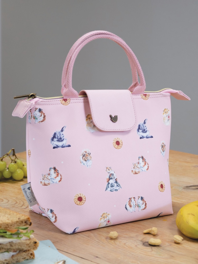 Wrendale Pink Insulated Lunch Bag - Image 1 of 3