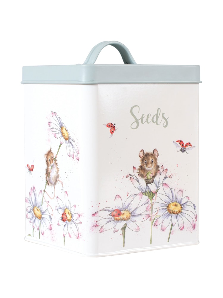 Wrendale Natural Seed Tin, Herb Pots and Tray Set - Image 2 of 3