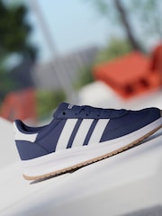 adidas Navy/White Run 70s 2.0 Trainers - Image 1 of 17