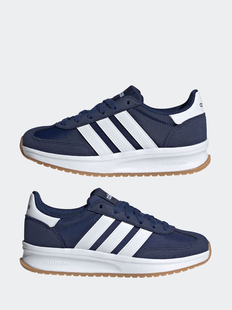 adidas Navy/White Run 70s 2.0 Trainers - Image 13 of 17