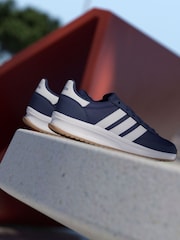 adidas Navy/White Run 70s 2.0 Trainers - Image 4 of 17
