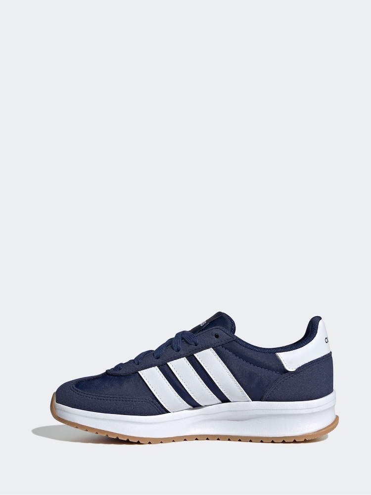 adidas Navy/White Run 70s 2.0 Trainers - Image 9 of 17
