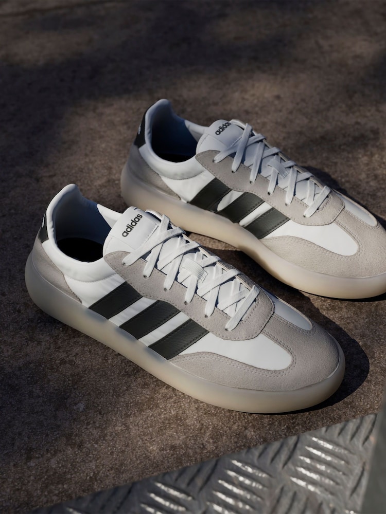 adidas White Barreda Decode Trainers - Image 3 of 17