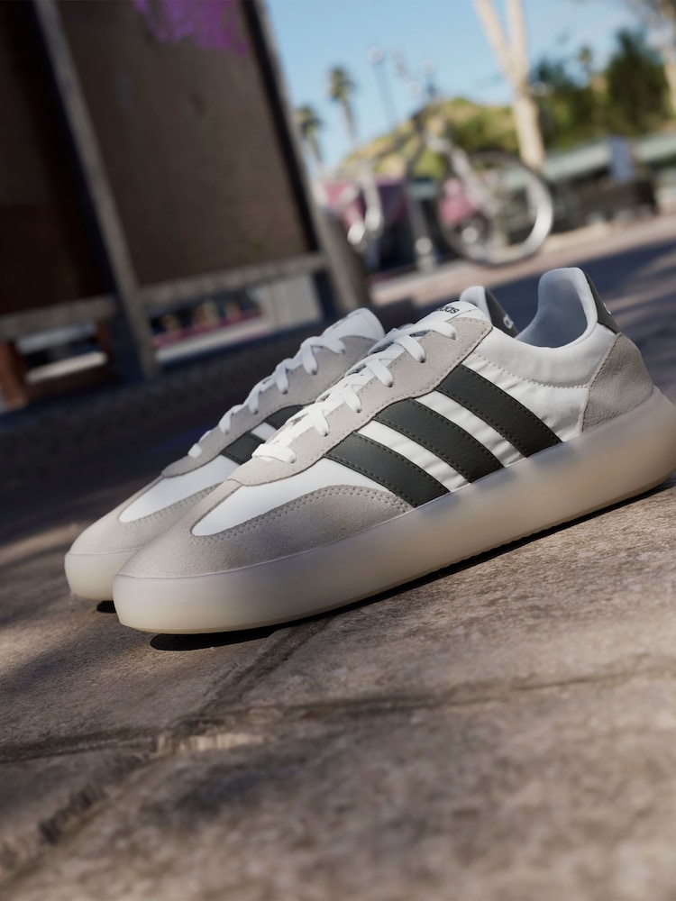 adidas White Barreda Decode Trainers - Image 6 of 17
