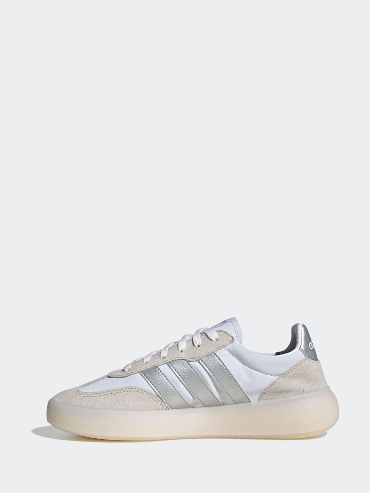 adidas White Barreda Decode Trainers - Image 2 of 8