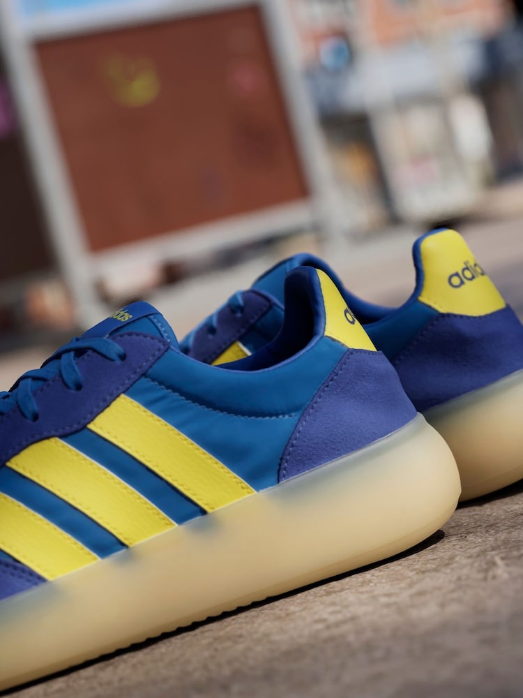 adidas Blue/Yellow Barreda Decode Trainers - Image 7 of 16