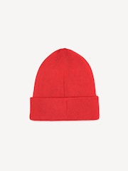BOSS Red Knitted Logo Beanie 100% Cotton Hat - Image 2 of 4