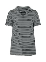 Yours Curve Black Abstract Print Swing Top - Image 5 of 5