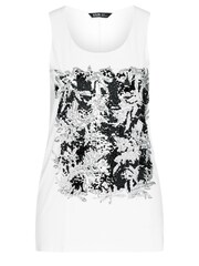 Yours Curve White Sequin Embellished Vest Top - Image 5 of 5