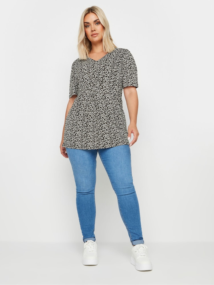 Yours Curve Swing-Top mit abstraktem Print - Bild 2 von 5 Yours Curve Swing-Top mit abstraktem Print - Bild 2 von 5