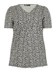 Yours Curve Swing-Top mit abstraktem Print - Bild 5 von 5