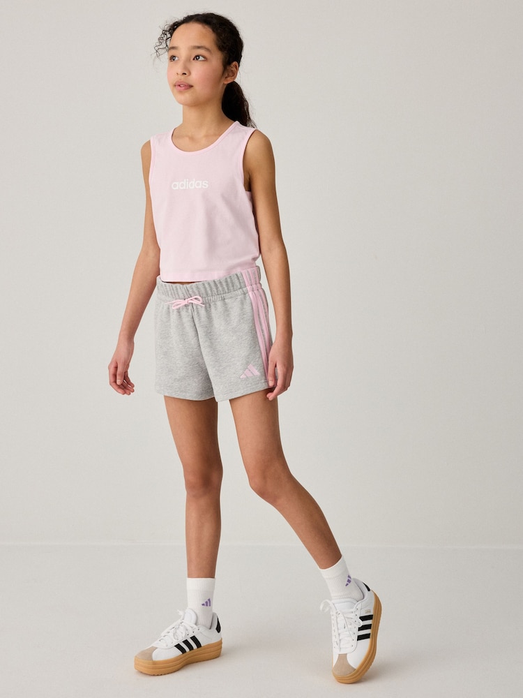 adidas Grey Essentials Shorts - Image 2 of 4