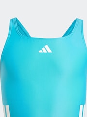 adidas Green 3 Stripe C Back Swimsuit - Image 5 of 5