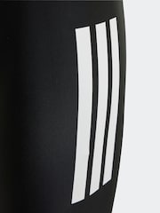 adidas Black 3 Stripes Swim Jammers - Image 5 of 5