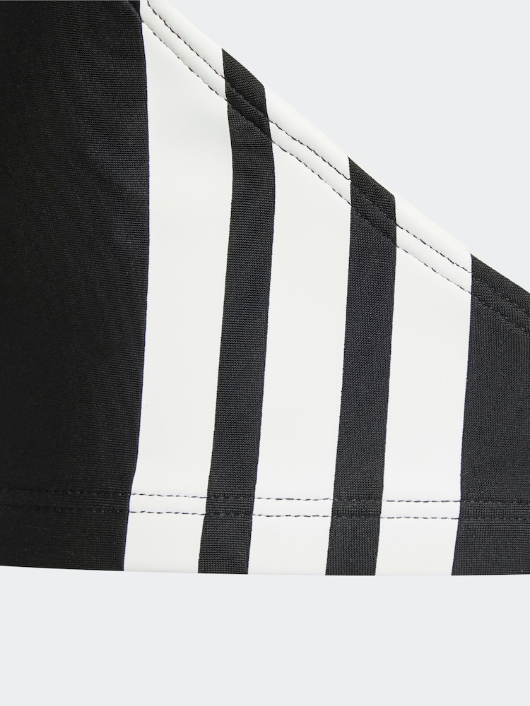 adidas Black 3-Stripes V-Back Bikini Kids - Image 3 of 8