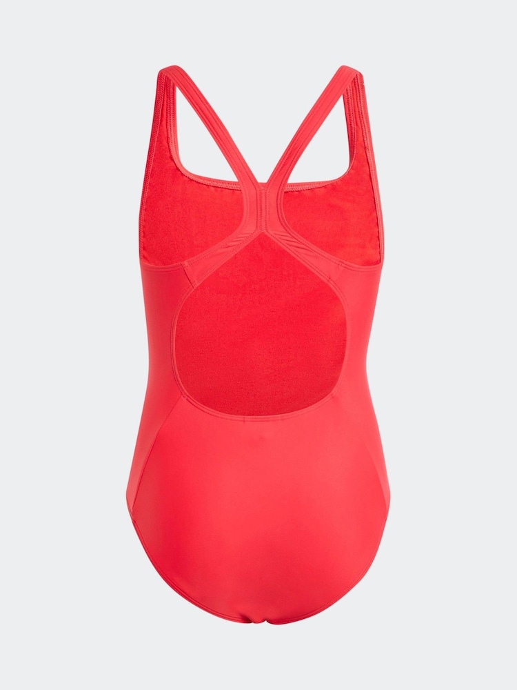 Rot - adidas 3-Stripes C-Back Kids Swimsuit - Bild 2 von 5 Rot - adidas 3-Stripes C-Back Kids Swimsuit - Bild 2 von 5