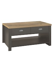 Birlea Dark Grey Highgate 2 Drawer Coffee Table - Image 3 of 5