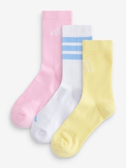 adidas White Logo Socks 3 Pack - Image 1 of 8
