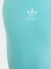 adidas Green Originals Adicolor 3 Stripe Swimsuit - Image 3 of 5