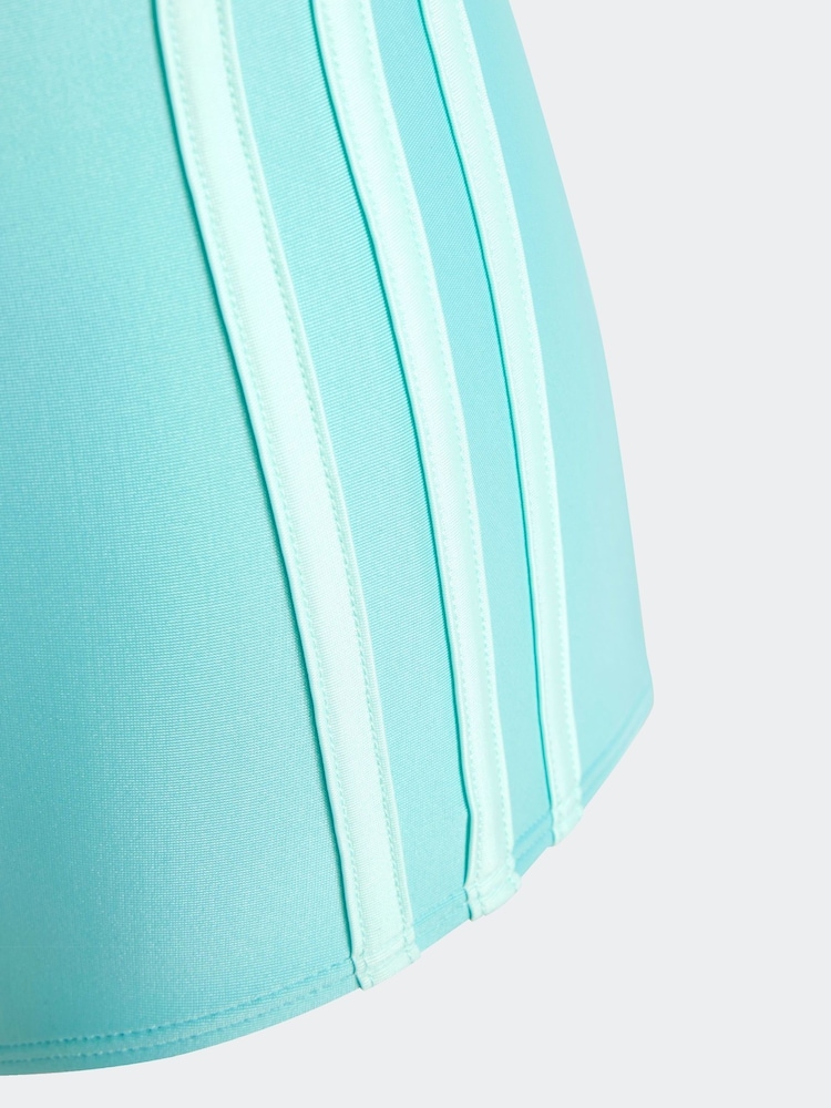 adidas Green Originals Adicolor 3 Stripe Swimsuit - Image 4 of 5