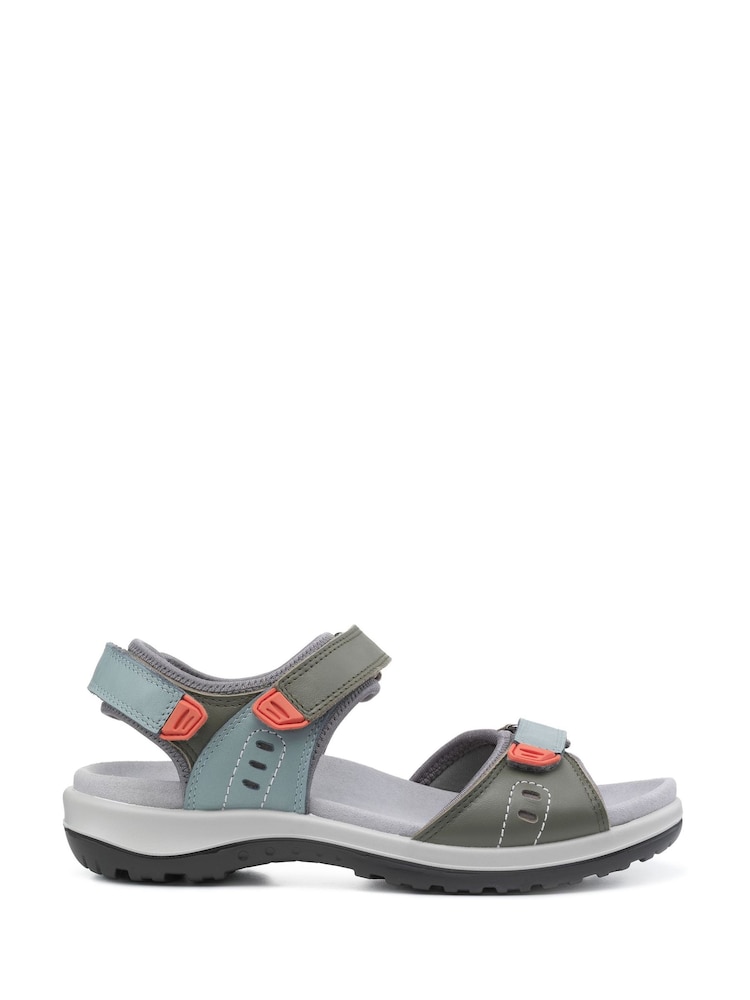 Verde - Sandalias Hotter Walk II Touch Fastening Regular Fit - Imagen 1 de 4