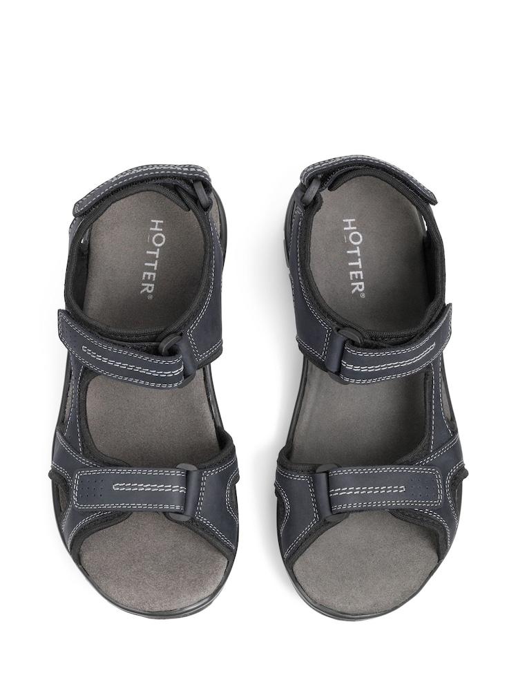 Hotter Blue Hotter Blue Lorenzo Touch-Fastening Regular Fit Sandals - Image 4 of 4