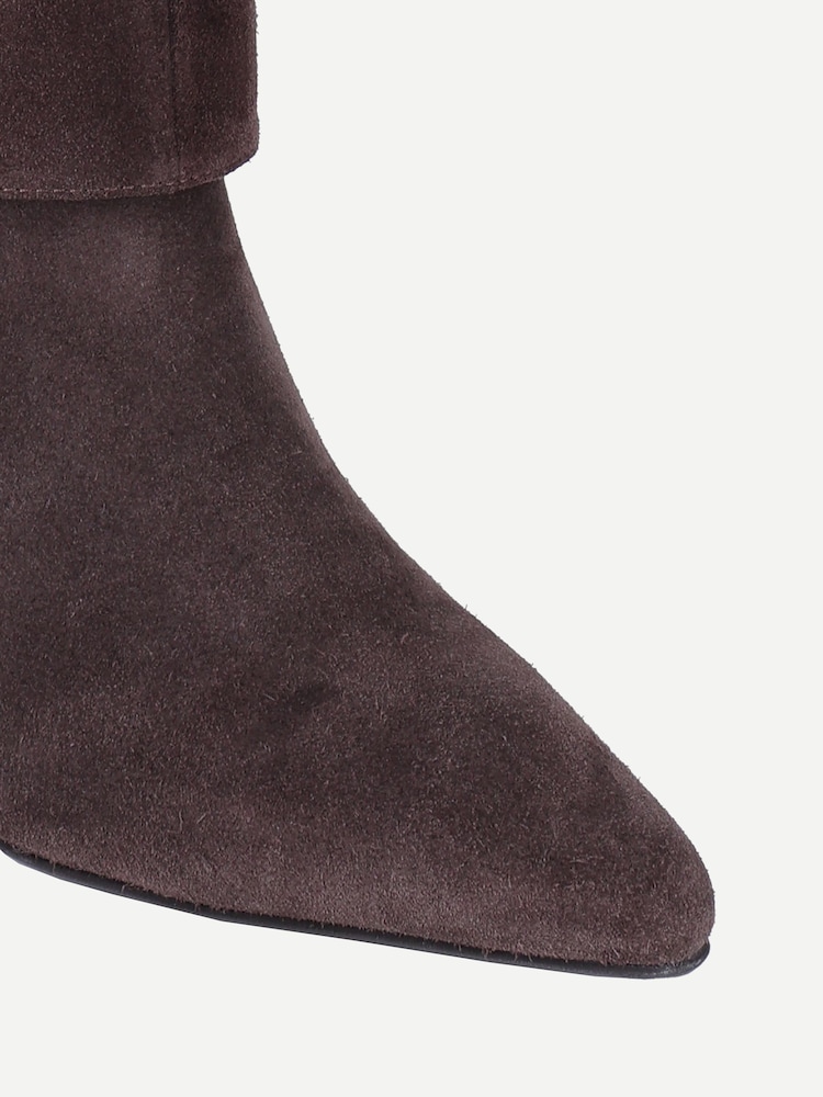 Off The Hook Electra Suede Fold Knee High Boots With Stiletto Heel - Slika 6 od 6 Off The Hook Electra Suede Fold Knee High Boots With Stiletto Heel - Slika 6 od 6