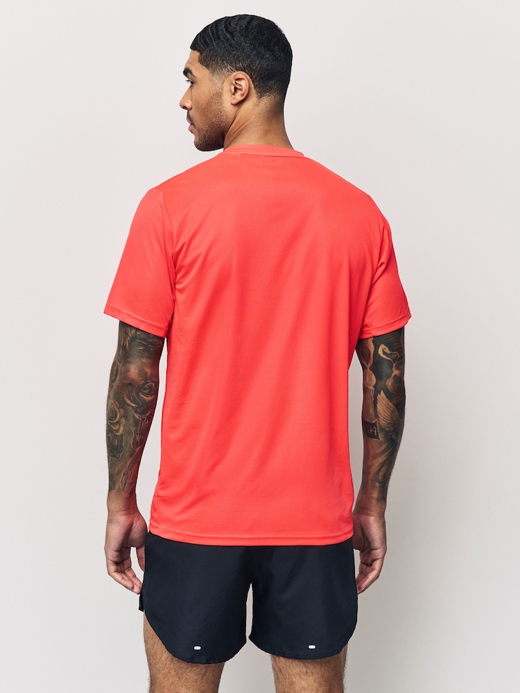 adidas Red Train Essentials Training T-Shirt - Image 3 of 5