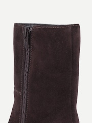 Dunkelbraun - Off The Hook Pheonix Suede Kitten Heel Ankle Boots - Bild 5 von 6