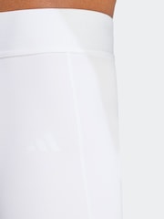Белый - короткие колготки adidas Techfit - Изображение 4 из 5