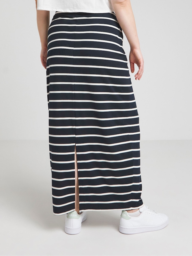 Simply Be Blue Supersoft Maxi Skirt - Image 2 of 4