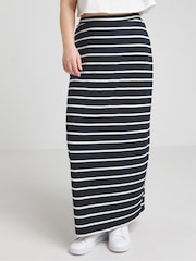 Simply Be Blue Supersoft Maxi Skirt - Image 3 of 4