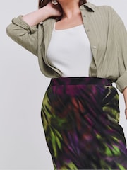 Simply Be Black Mesh Maxi Skirt - Image 4 of 4