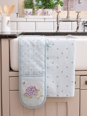 Wrendale Light Blue Double Oven Glove & Tea Towel Set - Image 1 of 1