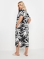 Yours Curve Black Throw On T-Shirt 100% Cotton Midaxi Dress - Image 3 of 5