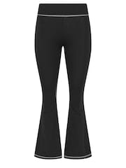 PixieGirl Petite Black Contrast Stitch Fla Leggings - Image 3 of 3