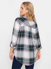 M&Co Purple Checked Boyfriend Shirt - Image 3 of 5