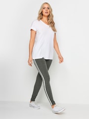 Gris - Leggings con rayas en los laterales de Long Tall Sally - Imagen 1 de 5